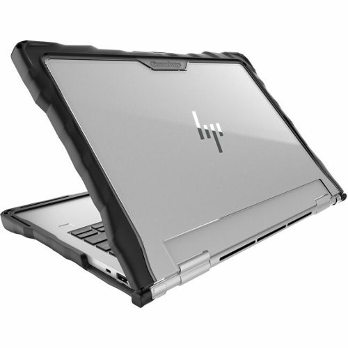 Gumdrop - DropTech for HP Elite 830 x360 G11/G10/G9 - For HP Elite - Transparent - Shock Absorbing, Drop Resistant - Black-Front_Standard 