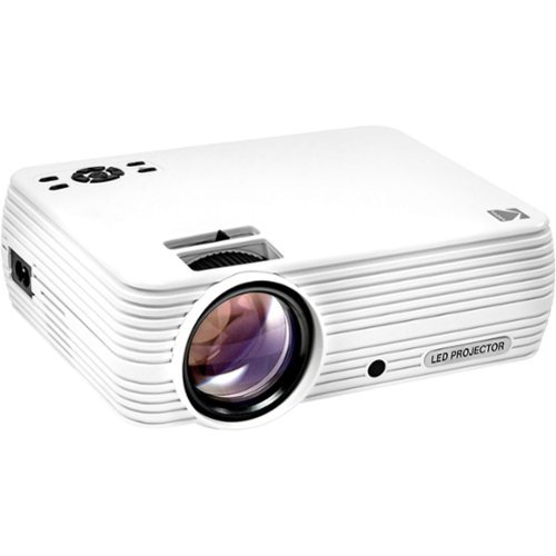 Kodak FLIK X7 Home Projector, 720p Portable Small Home Theater System w/1080p Compatibility & Bright Lumen LED Lamp - White WORLDWIDE DELIVERY