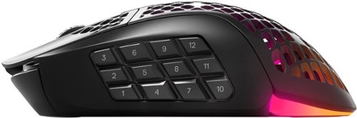 SteelSeries Aerox 9 Wireless Ultra Lightweight Honeycomb Water Resistant RGB Optical Gaming Mouse With 18 Programmable Buttons - Wireless - Black BUY ONLINE