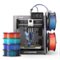 Flashforge - Adventurer AD5X 3D Printer Bundle with 4 PLA Multicolor Filament Rolls - Black-Front_Standard