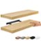 2 Pack (24"x9") Sorbus Floating Wall Shelves for Bedroom, Decor, Kitchen, Living Room - for Trophies, Frames, Bookshelf - Maple-Front_Standard
