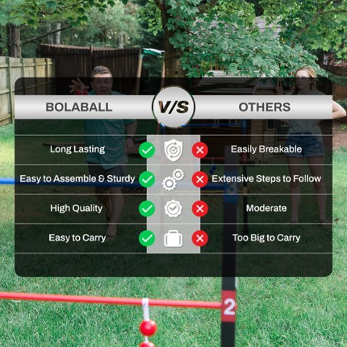 Bolaball BolaBall: Pro Ladder Toss Outdoor Game, 1-4 Players, Kids & Adults HOW TO BUY
