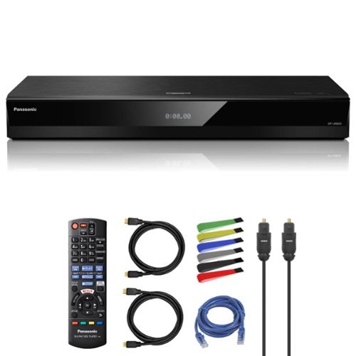 Panasonic DP UB820 K 4K UHD Blu ray Player + Network Cable + More