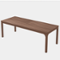 Kadyn - Dining Table, Living Room Table Rectangular, 78 inch Long Kitchen Table for 6-8 People - Brown-Front_Standard