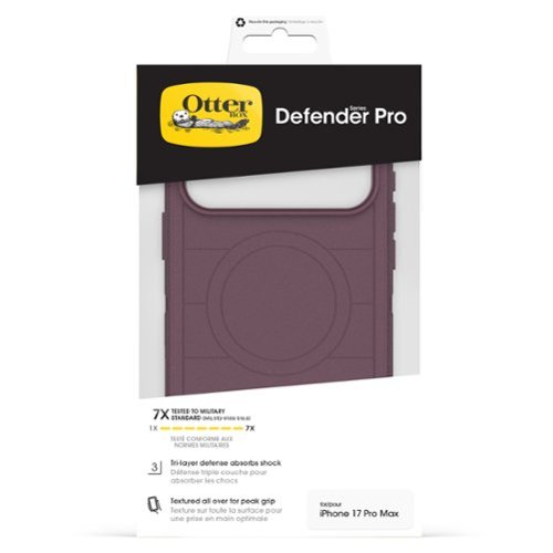 OtterBox Defender Series Pro Hard Shell for Apple iPhone 17 Pro Max - Purple WORLDWIDE DELIVERY