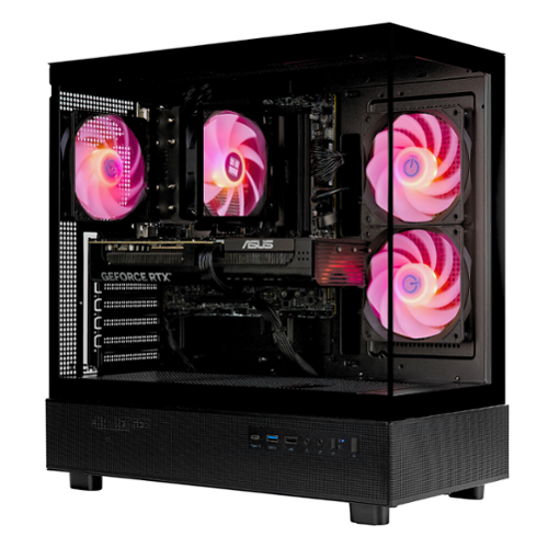 TECHNOID - AMD Ryzen 7 7800x3D – GeForce RTX 5080 – 64GB DDR5 – 2TB SSD – AI Ready – VR Compatible - Black-Front_Standard 