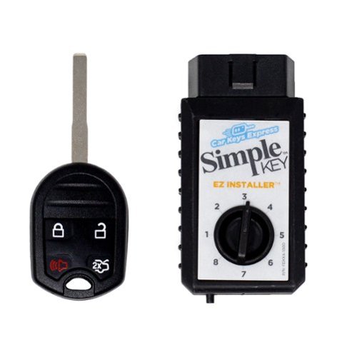 Car Keys Express - Ford Simple Key - 4 Button Remote and Key Combo and programming device - Black