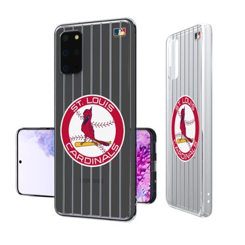 Keyscaper - MLB - St. Louis Cardinals - 1966-1997 Cooperstown Pinstripe Galaxy Clear Case - S24 - Multicolor-Front_Standard 
