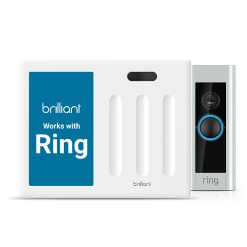 Brilliant Wi-Fi Smart 3-Switch Home Control Panel with Voice Assistant - White BUY ONLINE