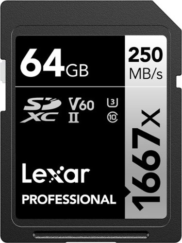 Lexar - Professional SDXC 1667X UHS-II, V60 64 GB