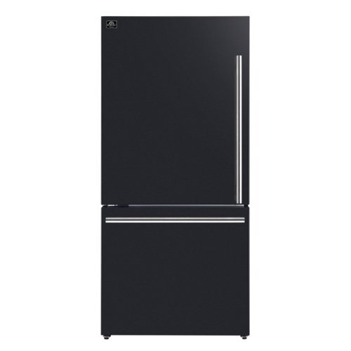 Forno Appliances - Milano Espresso 17.2 Cu. Ft. Bottom Freezer Refrigerator with Built-In Ice Maker - Black