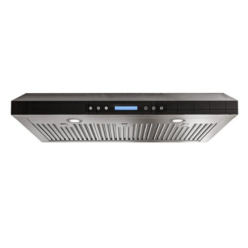 Onefly - 36 inches - Externally Vented - Under cabinet Range Hood - Black Tempered Glass-Front_Standard 