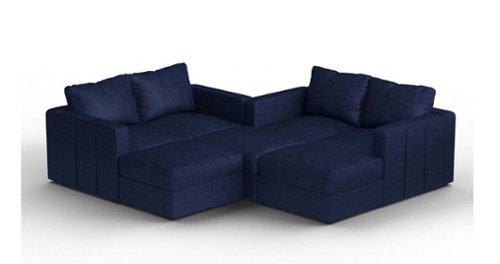 Lovesac - 7 Seats + 8 Sides Corded Velvet & Lovesoft
