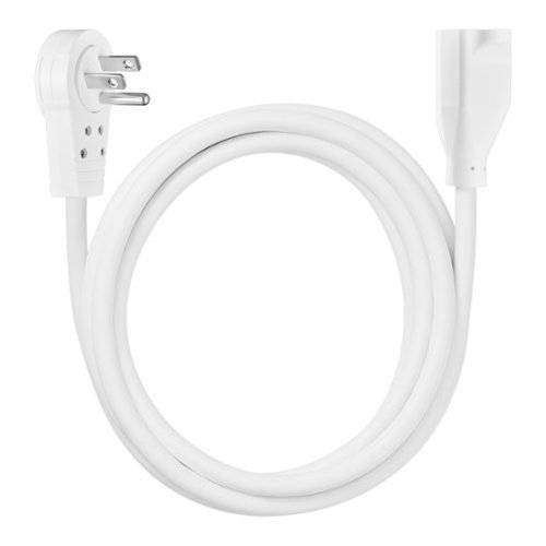 Insignia™ 8’ 16 AWG Indoor Extension Power Cord with Rotating Plug - White SHOP ONLINE