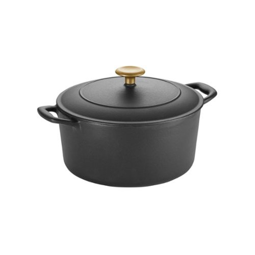 Tramontina - 5.5Qt Round Covered Dutch Oven - Black-Angle_Standard 