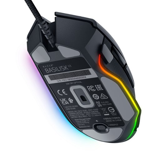 Razer Basilisk V3 Optical Gaming Mouse with Chroma RBG Lighting - Wired - Black BUY IN EUROPE