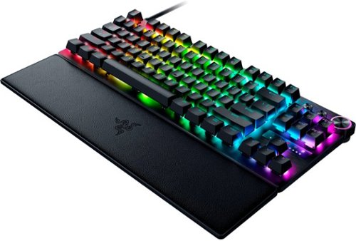 RAZER HUNTSMAN V3 PRO TKL WIRED ANALOG OPTICAL ESPORTS KEYBOARD WITH RAZER SNAP TAP, RAPID TRIGGER, ADJUSTABLE ACTUATION - BLACK BUY IN MIDDLE EAST