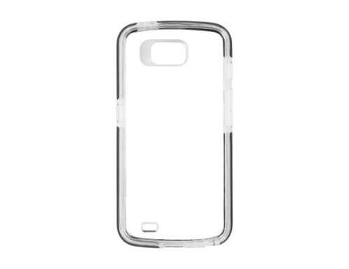 Gear4 - Piccadilly Series Protective Case Cover for LG X Venture Clear & Black - Clear Black-Front_Standard 