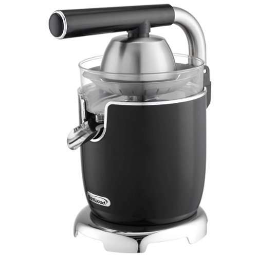 Brentwood - J-28bk 200-watt 1-speed Electric Citrus Juicer With 2 Cones And Stainless Steel Lever - Black-Front_Standard 