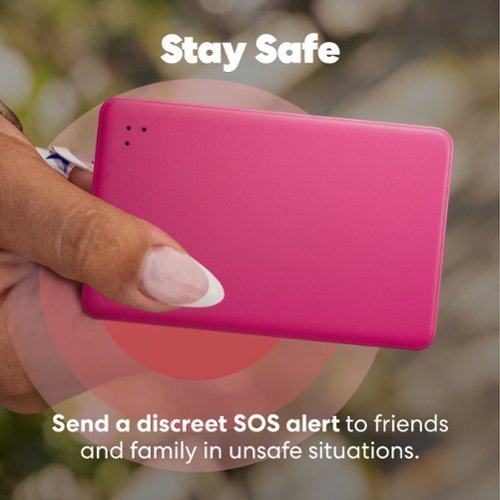 Tile by Life360 Life360 Tile Slim Wallet Finder, Bluetooth Tracker & Item Locator for Luggage. iOS & Android Compatible. 1-Pack - Pink Punch GLOBAL SHIPPING