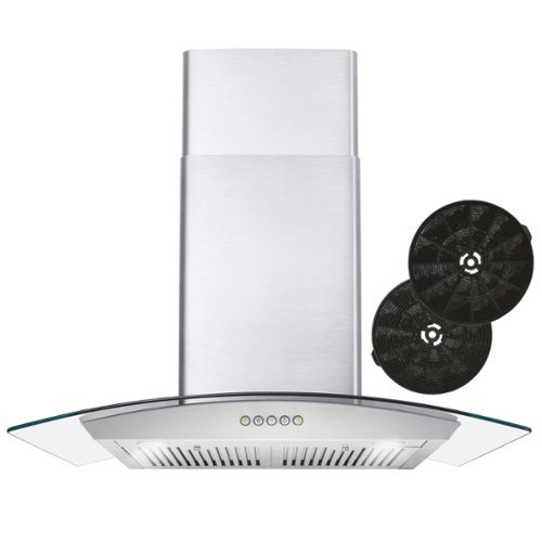 COSMO - 30 inches - Convertible - Wall Range Hood - Stainless Steel-Front_Standard 