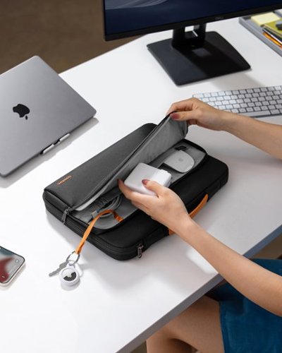 tomtoc Defender-A14 360° Protective Recycled Laptop Sleeve Bag Carry Case for 14-inch MacBook Pro M4/M3/M2/M1 Pro/Max 2024-2021 - Black BUY IN MIDDLE EAST
