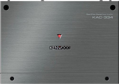 Kenwood - Class D Bridgeable Multichannel Amplifier with Variable Crossovers - Black