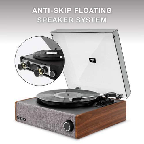 Victrola Eastwood LP Stereo Bluetooth Record Player with Bluetooth and 3 speed Turntable - Walnut WHERE TO BUY