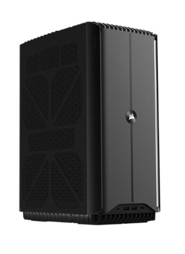 CORSAIR - ONE i600 Gaming Desktop-Intel Core Ultra 9 285K-64GB DDR5 6400MHz-NVIDIA GeForce 5080-2TB SSD-2TB SSD - Black-Front_Standard 