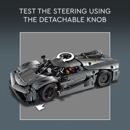 LEGO Technic Koenigsegg Jesko Absolut Grey Hypercar Sport Car Building Toy 42173 WORLDWIDE DELIVERY