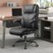 Brick Attic - Office Chair, Ergonomic Computer Desk Chairs, Executive Leather Chair with Adjustable Flip-up Armrests, Rocking Function - Black-Front_Standard