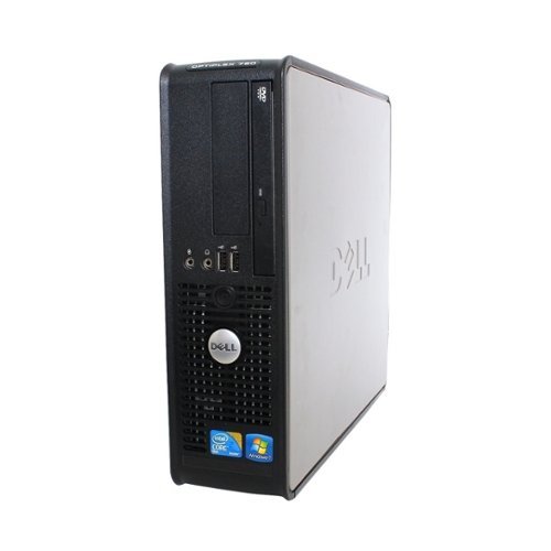 Dell - Refurbished OptiPlex Desktop - Intel Core 2 Duo - 4GB Memory - 1TB Hard Drive - Black/silver-Front_Standard 