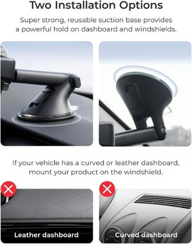 iOttie Easy One Touch 6 Universal Dashboard & Windshield Mount for Mobile Phones - Black GLOBAL SHIPPING