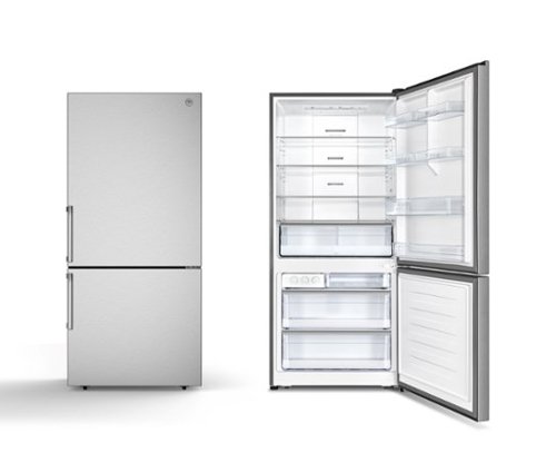 Bertazzoni - 17.1 Cu. Ft. Bottom-Freezer Refrigerator - Stainless Steel-Front_Standard 