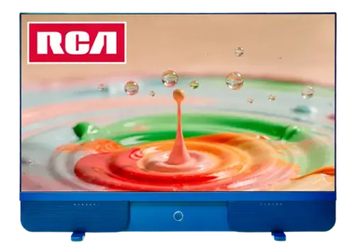 Front. RCA - RCA EzGo Battery Powered Portable Smart TV 27" FHD 1080p Google TV (Blue) - Blue.