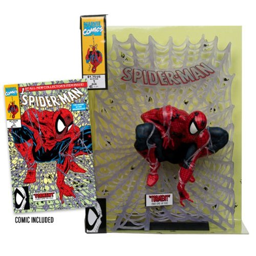McFarlane Toys - Marvel Spider-Man 1:6th Scale 11.1" Collectible with Scene (Spider-Man #1)