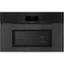 Miele is a brand of appliances, including microwaves, ovens, and refrigerators. The image shows a black Miele microwave with a clock on the front.