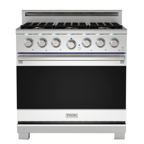 Thor Kitchen - 6.0 Cu Ft. Freestanding Liquid Propane Gas Range with Infrared Broiler - Stainless Steel