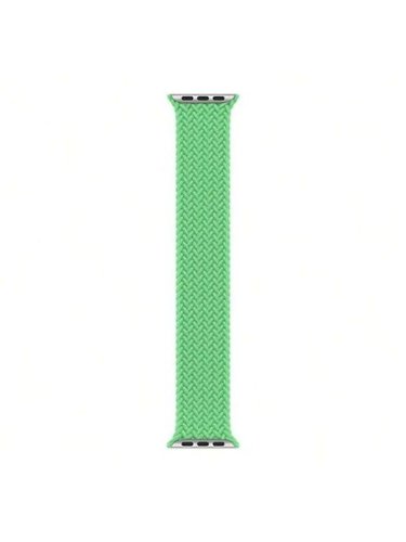Apple - Watch Braided Solo Loop 41mm - Size 2 - Bright Green-Front_Standard 