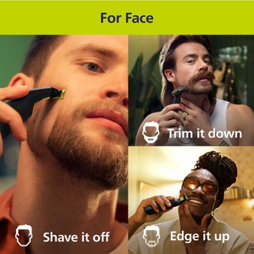 Philips Norelco  OneBlade 360 Pro Hybrid Face & Body Electric Trimmer QP6552/70 - Black GLOBAL SHIPPING