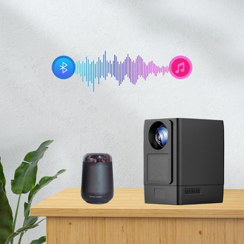 AAXA L500 Native 1080p Smart Projector, Android 9.0, WiFi, BT, Wireless Mirroring, Streaming Apps, 10W Speaker - Black GLOBAL SHIPPING