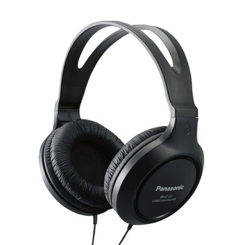 Panasonic - Over Ear Headphones with XBS for Deep Bass - Matte Black-Front_Standard 