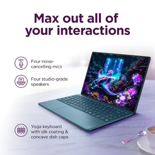 Lenovo Yoga Slim 9i - Copilot+ PC - 14 4K 120Hz OLED Touchscreen Laptop - Intel Core Ultra 7 Processor - 32GB Memory - 1TB SSD - Tidal Teal WHERE TO BUY