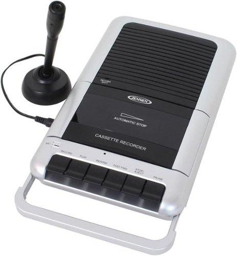 Jensen - Portable Cassette Player and Recorder - AC-DC.-Front_Standard 