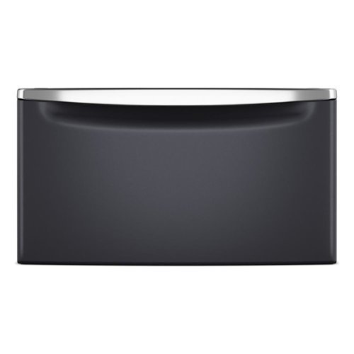 Maytag - 15.5" Pedestal for Front Load Washer and Dryer with Storage - Midnight Steel