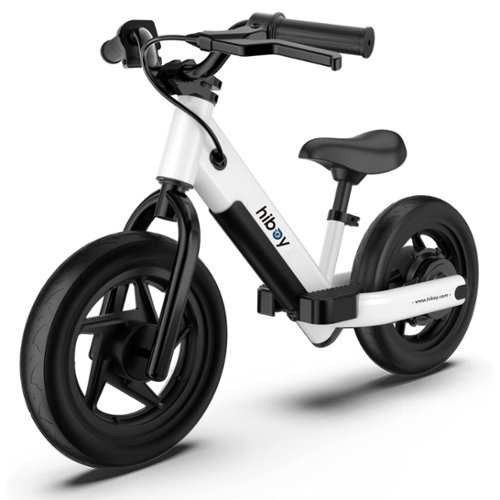 HiBoy - BK1 Electric Balance Bike w/ 6.8 mi Max Operating Range & 9 mph Max Speed - 36*20.9*24.6 - White
