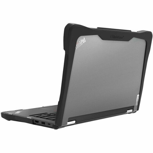 Infocase - Lenovo 3PO Rugged Snap-On Case - For Lenovo Notebook - Clear - Drop Resistant, Shock Resistant, Slip Resistant - Gray/Clear-Front_Standard 