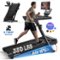 MERACH - T31 Folding Treadmill 18% Auto Incline, 47"x18" Belt, 0.6-8.7MPH, 3.5HP Brushless, 350lbs,Screen, APP, Heart Rate - Black-Front_Standard