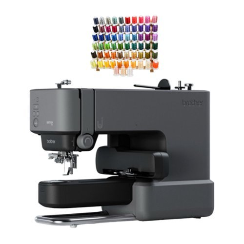 Brother - Skitch Embroidery Machine and Pacesetter 63 Spool Thread Set Bundle-Front_Standard 