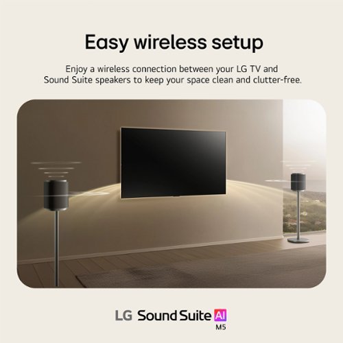 LG Sound Suite M5 Wireless Spatial Speaker with Wi-Fi and Apple Airplay 2 - Black BUY ONLINE